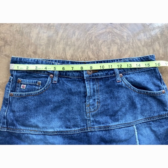 NFS - Paris Blues Denim Mini Skirt 💙 Super Cute size 9 - Picture 3 of 7